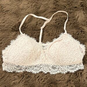 Aerie Lace Bralette in Soft Pink